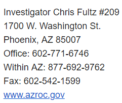 Investigator Chris Fultz #209